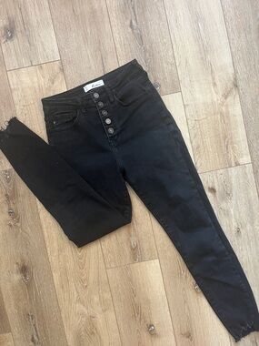 Kancan Estilo High-Rise Black Button-Fly Women’s Jeans 5/26